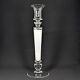 Theresienthal Memphis Clear White Crystal Candlestick Handblown Engraved Germany