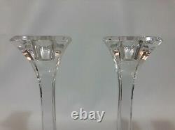 Tiffany & Co Crystal 10 Candlesticks Set of 2