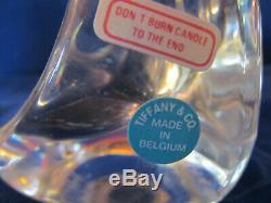 Tiffany & Co Elsa Peretti Bone Glass Candlesticks 1970s Vintage