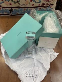 Tiffany & Co. Home Essentials Decor Classic Candlestick Crystal Glass Set of 2