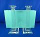 Tiffany & Co. Lead Crystal Candlesticks With Tiffany Box 9.75h