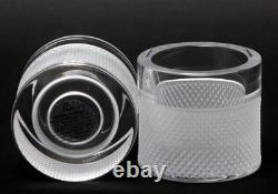 Tiffany Co Rare Authentic Heavy Crystal Clear Glass Candle Votive Jar