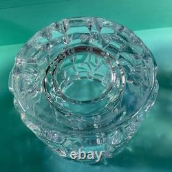 Tiffany & Co Rock Cut Crystal Votive Candle Holder Set of 2