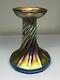 Tiffany Studios Favrile Glass Candle Stick C. 1924 As Is