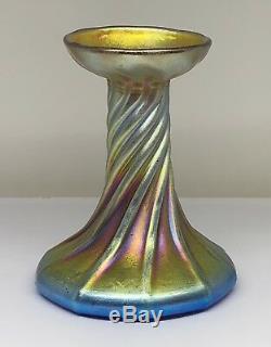 Tiffany Studios Favrile Glass Candle Stick c. 1924 AS IS