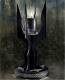 Tolkien Saruman Staff Candle Lamp Lord Of The Rings Die Cast Metal & Glass