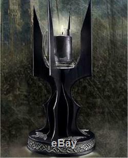 Tolkien Saruman Staff Candle Lamp Lord Of The Rings Die Cast Metal & Glass