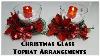 Tricia S Creations Christmas Glass Tophat Candleholders Dollar Tree