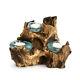 Triple Cohasset Molten Glass Candle Holder