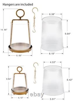 Twakutwaku 9 6 Wide Modern Farmhouse Metal Hurricane Candle Holder Handmade