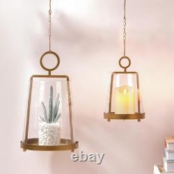 Twakutwaku 9 6 Wide Modern Farmhouse Metal Hurricane Candle Holder Handmade