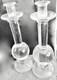Two Glass Candlesticks Style Simon Pearce Hartland Handblown Candle Holders 12