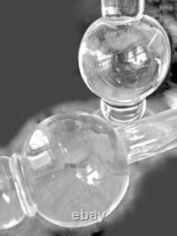 Two Glass Candlesticks Style Simon Pearce Hartland Handblown Candle Holders 12