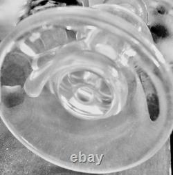 Two Glass Candlesticks Style Simon Pearce Hartland Handblown Candle Holders 12