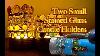 Two Small Stained Glass Candle Holders
