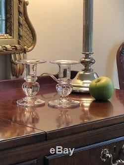 Two Stunning SIMON PEARCE Handmade Shelburne Glass Candle Sticks