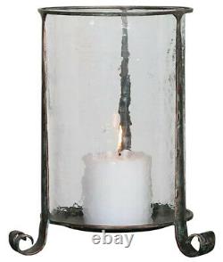 UTTERMOST Nicia Iron Hurricane Candle Holder #20044