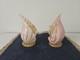 Unique Antique Murano Fratelli Toso Glass Candle Holders