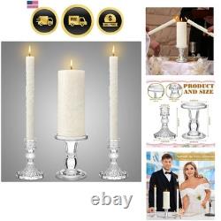 Unity Candles for Wedding Ceremony with Holder, Delicate