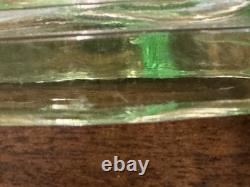 Uranium Glass Candlestick set