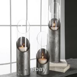 Uttermost 17518 Karter 22 inch Candle Holders (Set of 3) 4.25 inches wide by