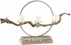 Uttermost 18577 Ameera Iron and Wood Table Votive Candle Holder Wood