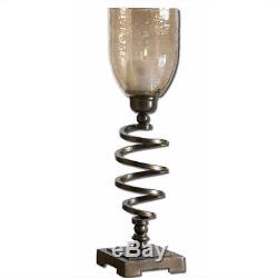 Uttermost Spiral Twist Metal Candleholders in Antiqued Bronze (Set of 2)