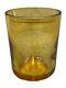 Versace Amber Glass Etched With Iconic Medusa Logo Votive Cup Candle Holder