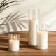 Vevor Pillar Candles And Glass Vases Set 36 Pcs, Clear Cylinder Hurricane Cand