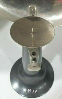 VINTAGE PARABOLIC CANDLE HOLDER with REFLECTOR & MAGNIFYING GLASS RARE