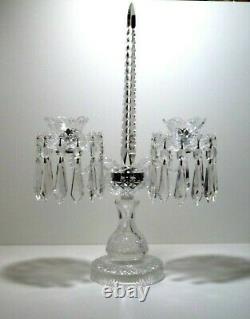 VINTAGE Waterford Crystal C2 (1970-) Candelabra Candlestick Holder 10 Ireland