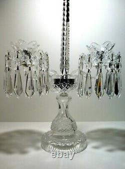 VINTAGE Waterford Crystal C2 (1970-) Candelabra Candlestick Holder 10 Ireland
