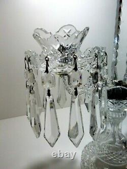 VINTAGE Waterford Crystal C2 (1970-) Candelabra Candlestick Holder 10 Ireland