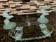 Vtg Cut Glass Spiral Stacked Candle Stick Holders & Glass Plate See Detail