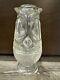 Vtg Mcm Viking Owl Glimmer Fairy Lamp Candle Holder Votive Clear Crystal Scarce