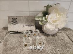 Val Saint Lambert Crystal Glass Cube Candle HolderSet of 4