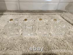 Val Saint Lambert Crystal Glass Cube Candle HolderSet of 4