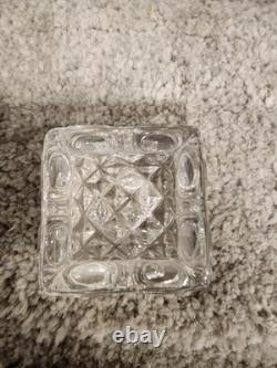 Val Saint Lambert Crystal Glass Cube Candle HolderSet of 4
