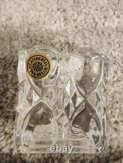Val Saint Lambert Crystal Glass Cube Candle HolderSet of 4