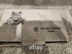 Val Saint Lambert Crystal Glass Cube Candle HolderSet of 4