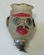 Victorian Clip-on Candle Holder Ornament Christmas Tree Glass Shade Man Snowman
