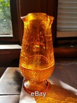 Viking Orange Owl Fairy Lamp Glimmer Glass Candle Holder