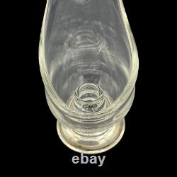 Viking Taperglow 10 Plus. 75 Sterling Silver Base Swung Glass Candle Holders