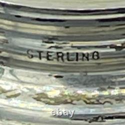 Viking Taperglow 10 Plus. 75 Sterling Silver Base Swung Glass Candle Holders