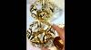 Vintage 2 Pcs Candle Holders Gold Tone Metal Crystal Glass Chandelier Prisms Christmas