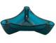 Vintage 60s Blue Viking Bluenique Triangular Candle Holder Centerpiece Rare