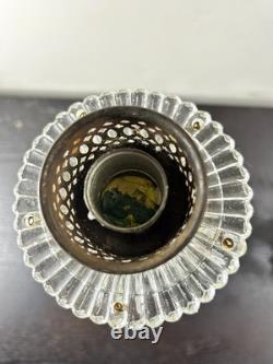 Vintage Antique Glass Boudoir Candle Holders
