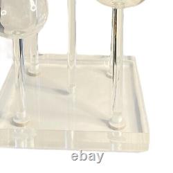 Vintage Belag 5 Glass Teardrop Candle Oil Lamp Base Wick Holders Florida 1970s