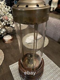 Vintage Chapman Brass Glass Candle holder RARE