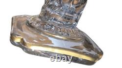 Vintage Clear Glass Dolphin Koi Fish Candlesticks Pair of KOI Candle Holders